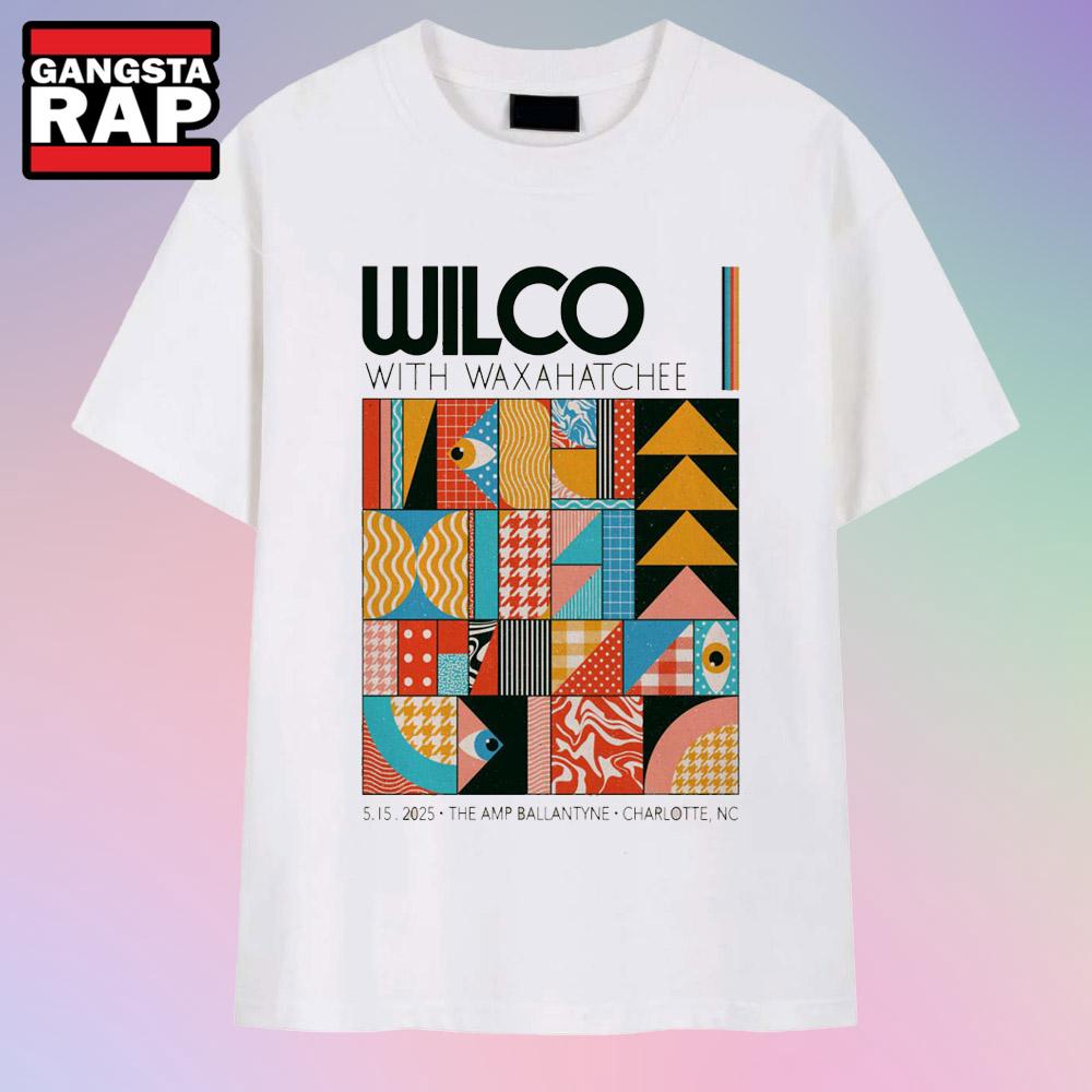 Wilco The Amp Ballantyne Charlotte, NC May 15 2025 Tour T Shirt Wilco The Amp Ballantyne Charlotte, NC May 15 2025 Tour T Shirt