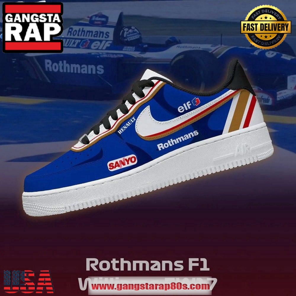Williams Fw17 Formula 1 Rothmans Air Force 1 Running Sneakers Shoes Williams Fw17 Formula 1 Rothmans Air Force 1 Running Sneakers Shoes