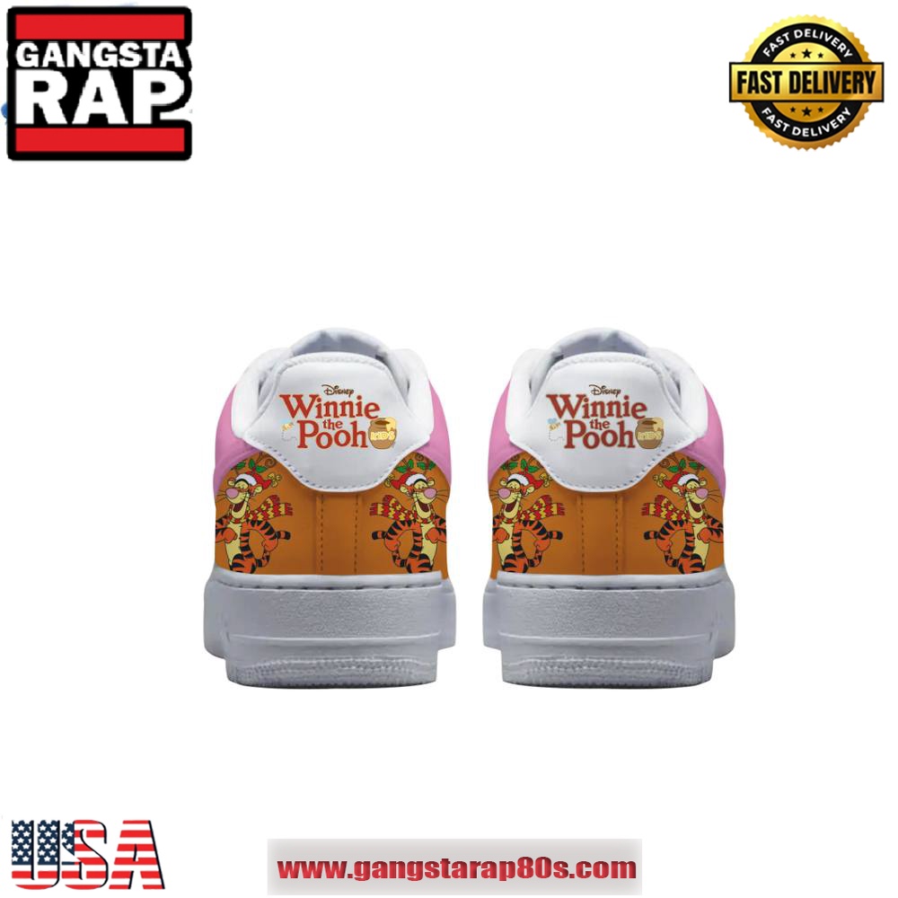 Winnie The Pooh Disney Movie Christmas Limited Edition Air Force 1 Running Sneakers Shoes Winnie The Pooh Disney Movie Christmas Limited Edition Air Force 1 Running Sneakers Shoes
