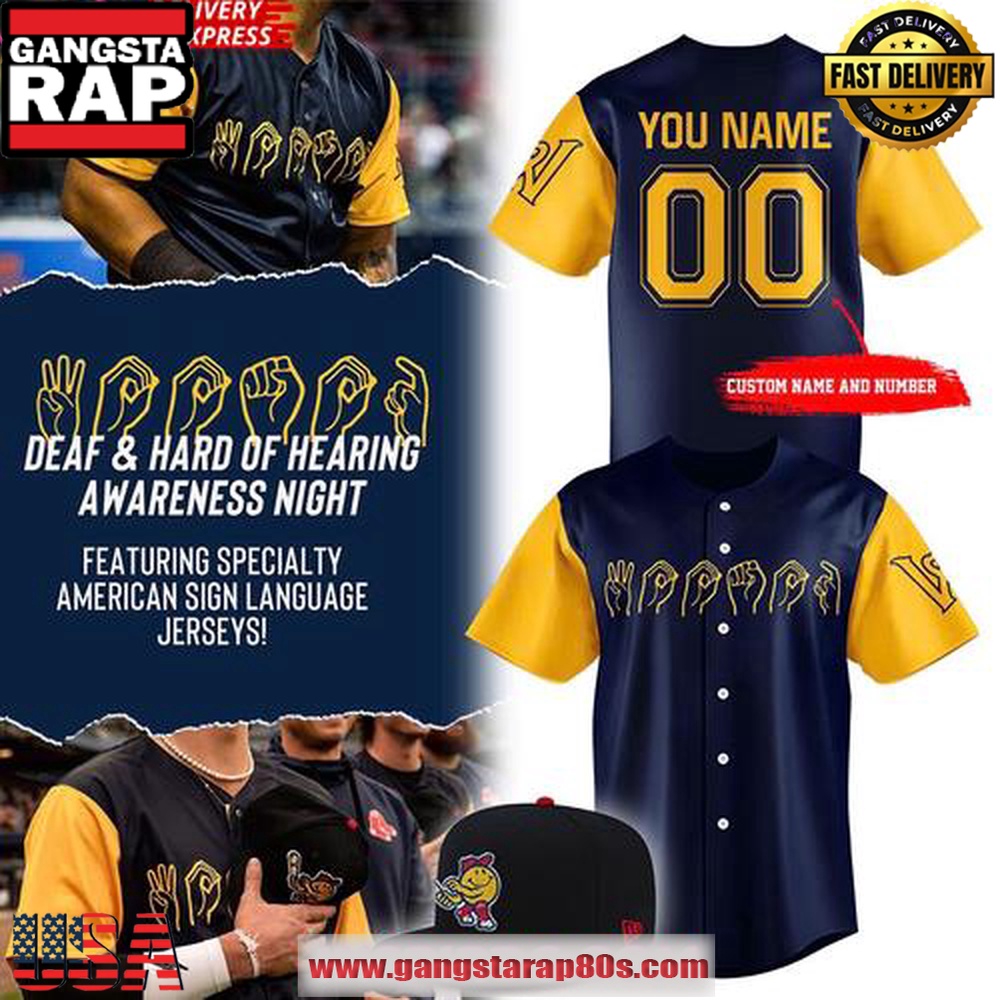 Worcester Red Sox 2025 Deaf & Hard of Hearing Awareness Night Baseball Jersey Shirt Worcester Red Sox 2025 Deaf & Hard of Hearing Awareness Night Baseball Jersey Shirt