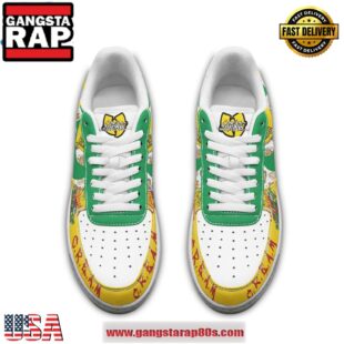 Wu-Tang Clan Cream Merry Christmas Limited Edition Air Force 1 Running Sneakers Shoes