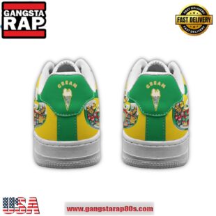 Wu-Tang Clan Cream Merry Christmas Limited Edition Air Force 1 Running Sneakers Shoes