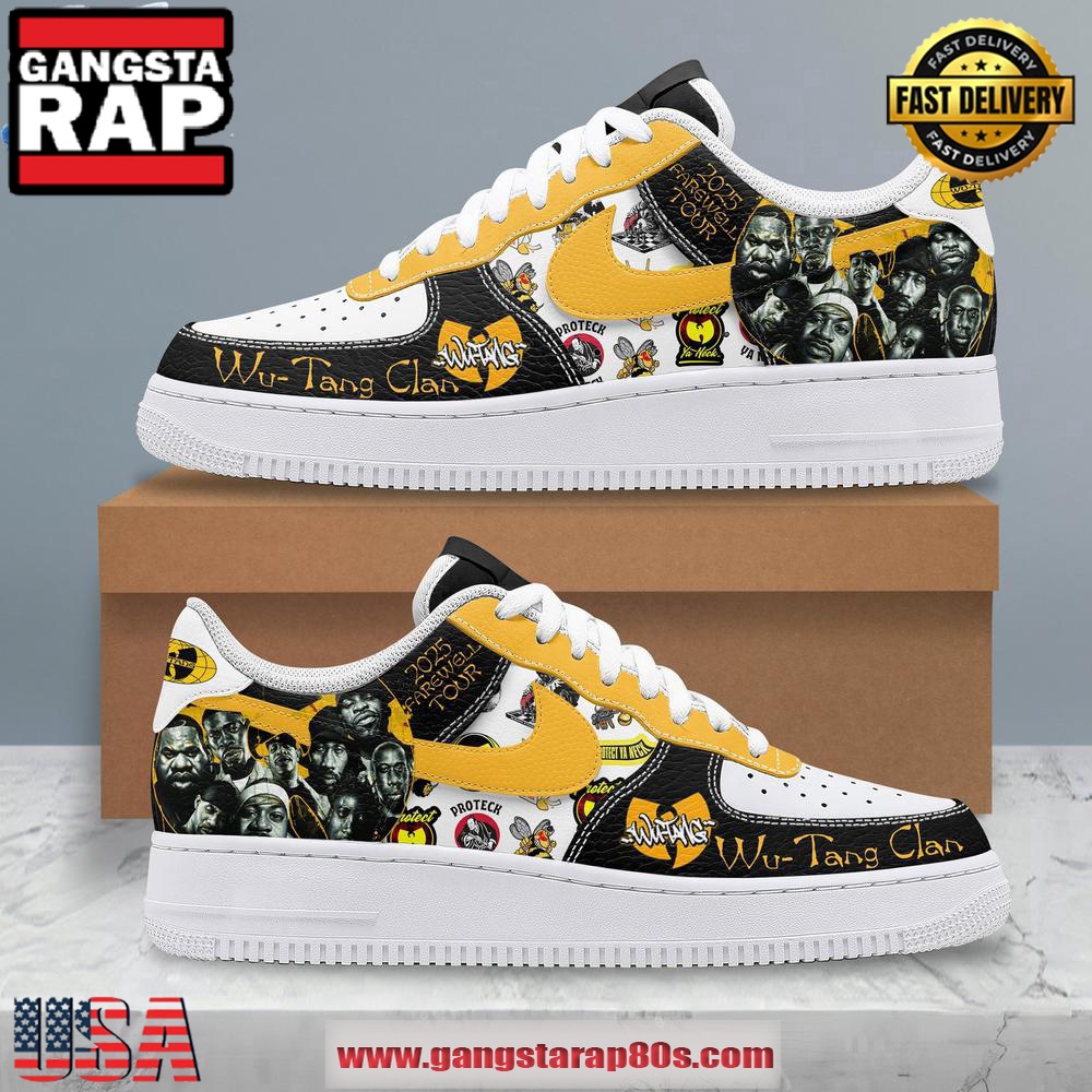 Wu-Tang Clan Farewell Tour 2025 Limited Edition Air Force 1 Running Sneakers Shoes Wu-Tang Clan Farewell Tour 2025 Limited Edition Air Force 1 Running Sneakers Shoes