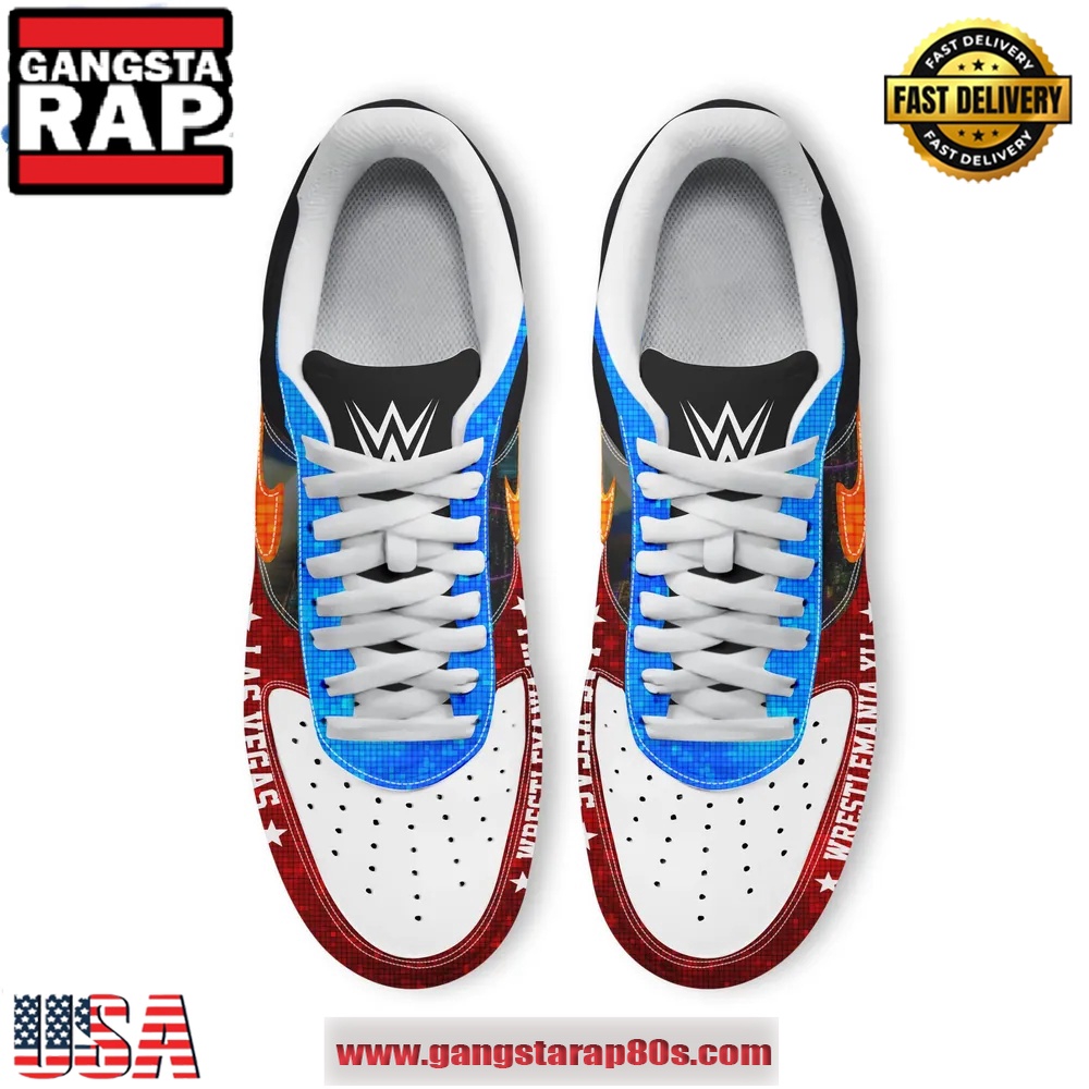 WWE WRESTLEMANIA 41 Limited Edition Air Force 1 Running Sneakers Shoes WWE WRESTLEMANIA 41 Limited Edition Air Force 1 Running Sneakers Shoes