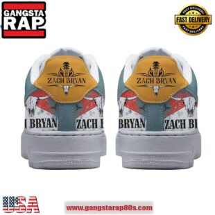 Zach Bryan The Quittin Time Tour Cowboy Limited Edition Air Force 1 Running Sneakers Shoes