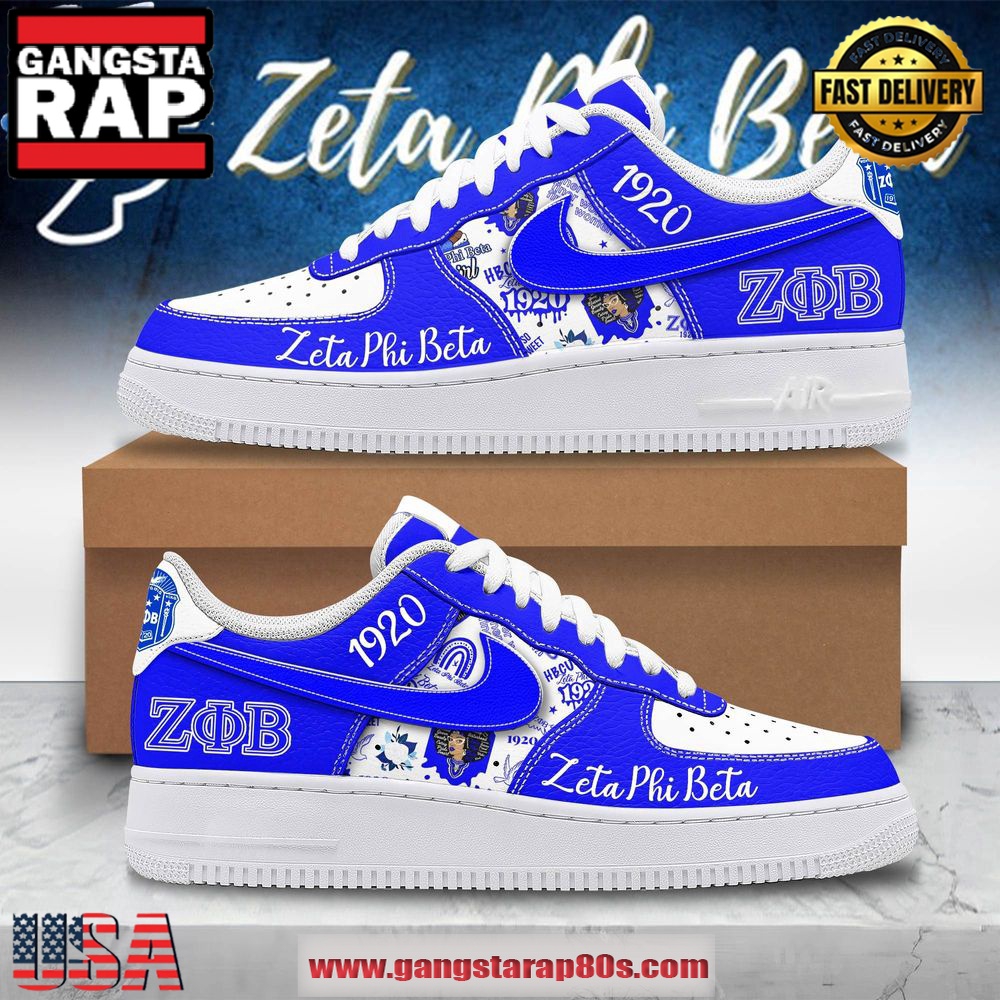 Zeta Phi Beta 1920 Limited Edition Air Force 1 Running Sneakers Shoes Zeta Phi Beta 1920 Limited Edition Air Force 1 Running Sneakers Shoes