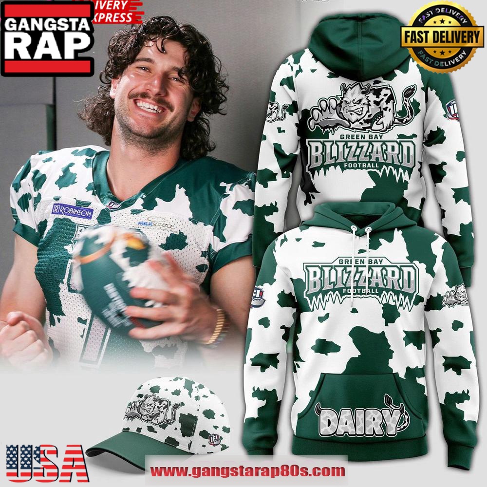 2025 Green Bay Blizzard x Dairy Night Special All Over Print Hoodie 2025 Green Bay Blizzard x Dairy Night Special All Over Print Hoodie