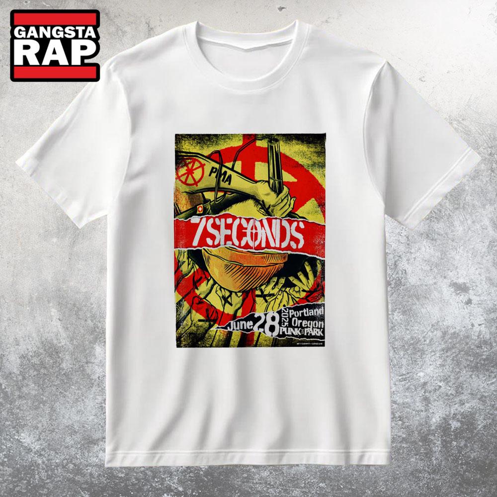 7 Seconds Portland OR Jun 28 2025 Tour T Shirt 7 Seconds Portland OR Jun 28 2025 Tour T Shirt