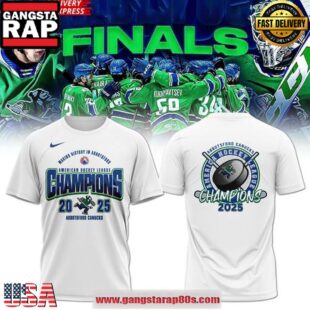 Abbotsford Canucks 2025 AHL Champions White Unisex T Shirt
