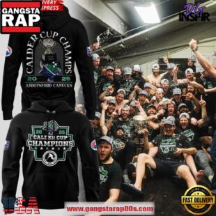 Abbotsford Canucks 2025 Calder Cup Champions Black Edition All Over Print Hoodie