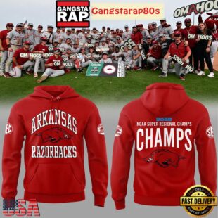 Arkansas Razorbacks Baseball NCAA Super Regional Champions All Over Print T-Shirt Hoodie