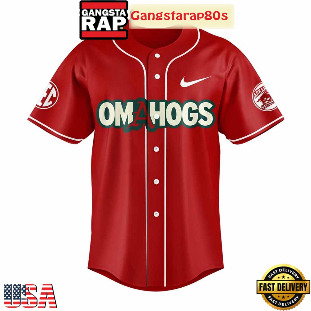 Arkansas Razorbacks Baseball NCAA Super Regional Champions Special Baseball Jersey Shirt Arkansas Razorbacks Baseball NCAA Super Regional Champions Special Baseball Jersey Shirt