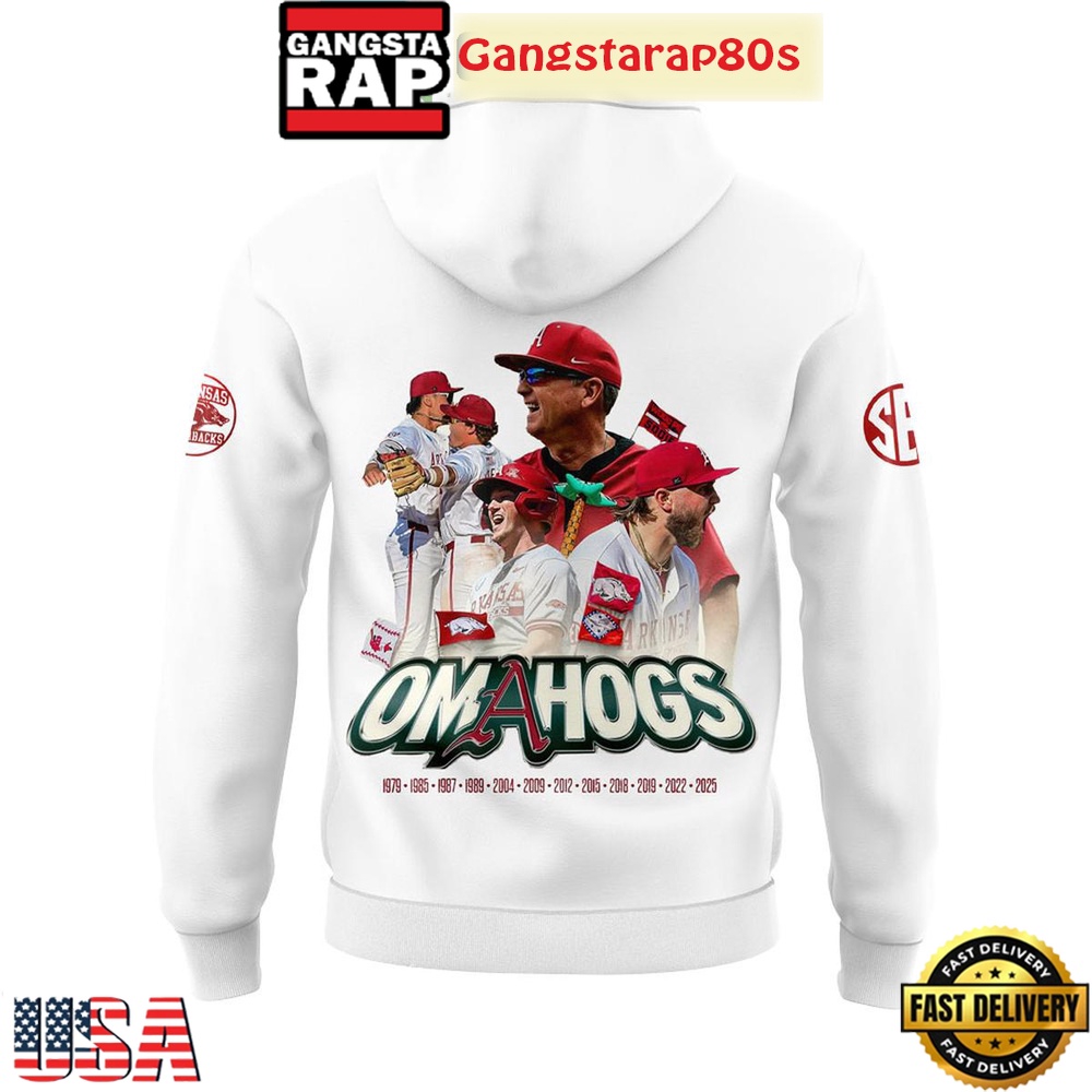 Arkansas Razorbacks Omahogs Champions White All Over Print T-Shirt Hoodie Arkansas Razorbacks Omahogs Champions White All Over Print T-Shirt Hoodie