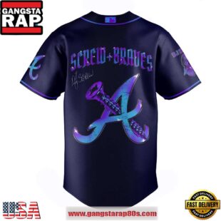 Atlanta Braves Honor All-Time DJ Screw Signature Limited Edition Baseball Jersey Shirt
