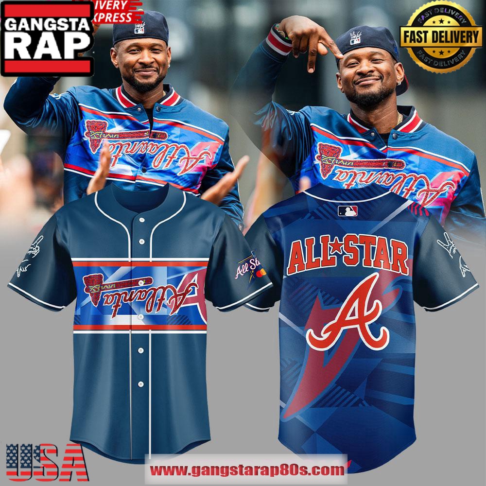 Atlanta Braves x Usher 2025 All-Star Baseball Jersey Shirt Atlanta Braves x Usher 2025 All-Star Baseball Jersey Shirt