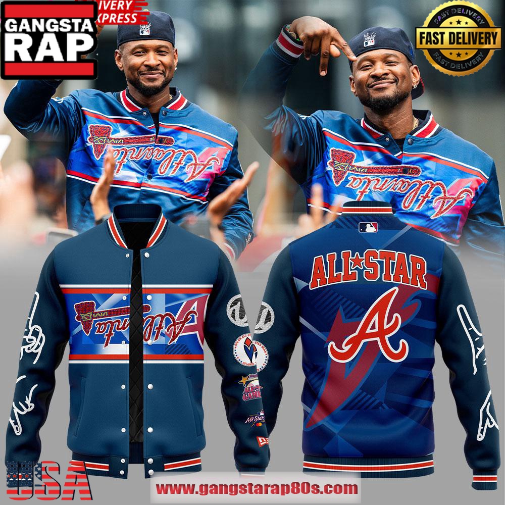 Atlanta Braves x Usher 2025 All-Star New Design Baseball Jacket Atlanta Braves x Usher 2025 All-Star New Design Baseball Jacket