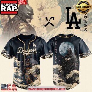 Batman x Los Angeles Dodgers Limited Edition Baseball Jersey Shirt