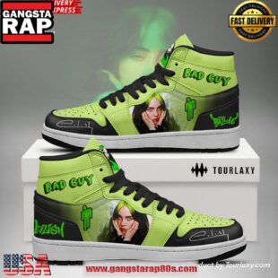 Billie Eilish Bad Guy Limited Edition Air Jordan 1 Sneakers Shoes