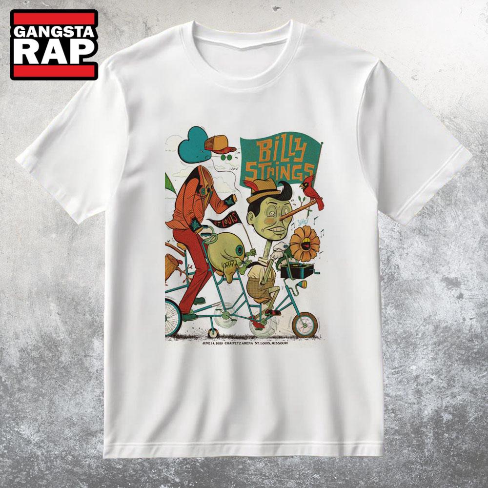 Billy Strings In St. Louis MO Jun 14 2025 Shows T Shirt Billy Strings In St. Louis MO Jun 14 2025 Shows T Shirt