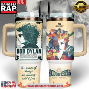 Bob Dylan Country Music Festival Special Stanley Tumbler Cup 40oz