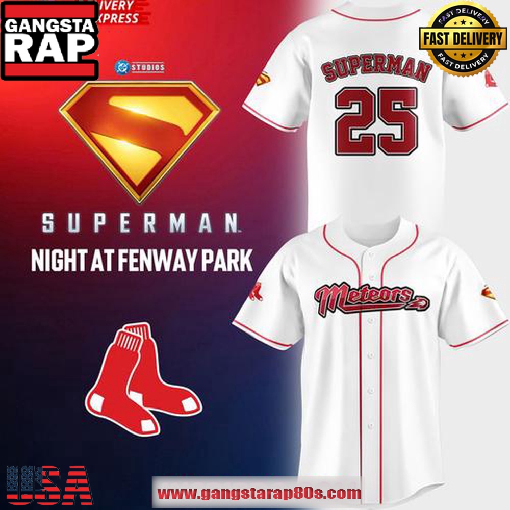 Boston Red Sox Superman Night Metropolis Meteors 2025 Baseball Jersey Shirt Boston Red Sox Superman Night Metropolis Meteors 2025 Baseball Jersey Shirt