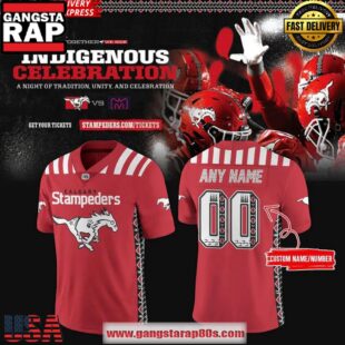 Calgary Stampeders 2025 Indigenous Celebration Special Custom Football Jersey