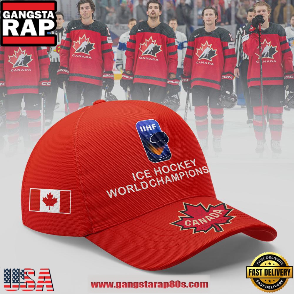 Canada Ice Hockey World Championship 2025 Classic Cap Hats Canada Ice Hockey World Championship 2025 Classic Cap Hats