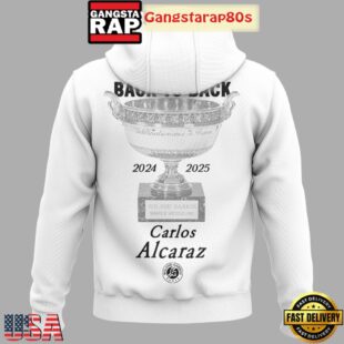 Carlos Alcaraz Roland Garros 2025 Champions Back To Back All Over Print T-Shirt Hoodie