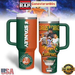 Carlos Alcaraz Roland Garros 2025 Champions Tumbler 40oz