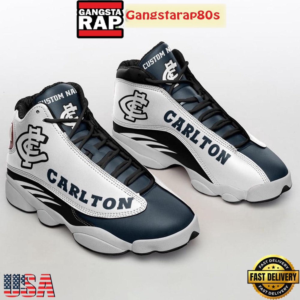 Carlton Blues Football Club AFL Custom Name 2024 Air Jordan 13 Shoes Running Sneakers Carlton Blues Football Club AFL Custom Name 2024 Air Jordan 13 Shoes Running Sneakers