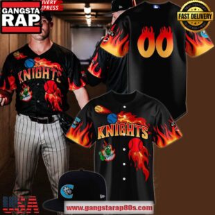 Charlotte Knights x Aly Flames Special Custom Number Baseball Jersey Shirt