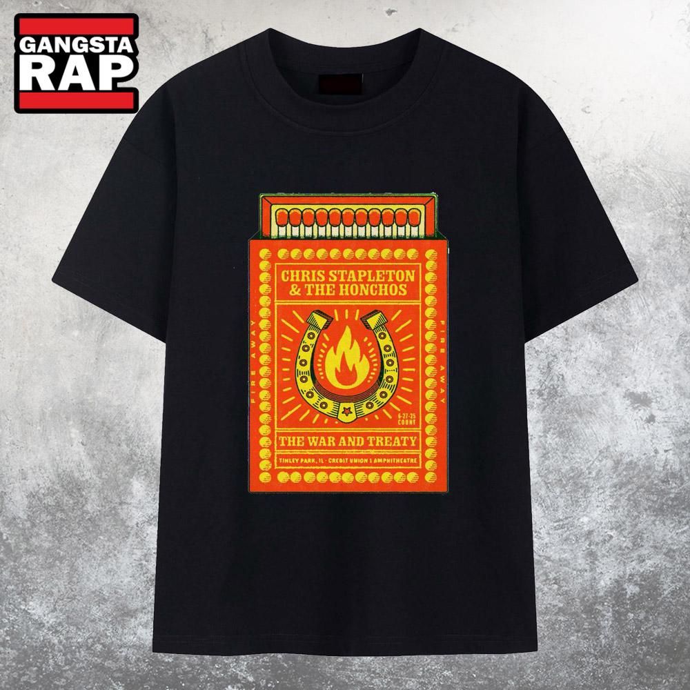 Chris Stapleton Jun 27 2025 Credit Union 1 Amphitheatre In Tinley Park IL T Shirt Chris Stapleton Jun 27 2025 Credit Union 1 Amphitheatre In Tinley Park IL T Shirt