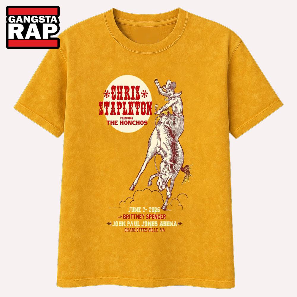Chris Stapleton Limited Edition Poster 6-7-25 In Charlottesville VA T Shirt Chris Stapleton Limited Edition Poster 6-7-25 In Charlottesville VA T Shirt
