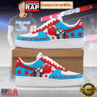 CM Punk Best In The World Special Edition Air Force 1 Shoes Running Sneakers