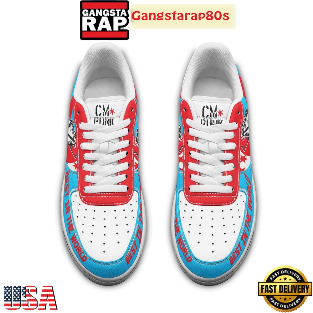 CM Punk Best In The World Special Edition Air Force 1 Shoes Running Sneakers CM Punk Best In The World Special Edition Air Force 1 Shoes Running Sneakers