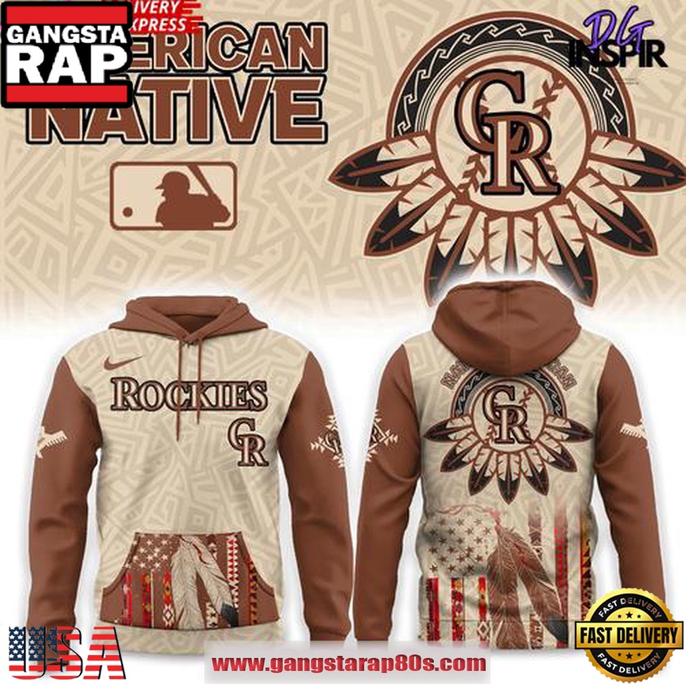 Colorado Rockies Native American Heritage Honor 2025 Edition All Over Print Hoodie
