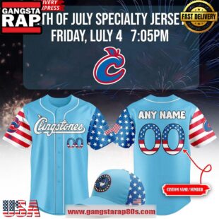 Columbus Clingstones 4th Of July Special Edition Custom Baseball Jersey Shirt