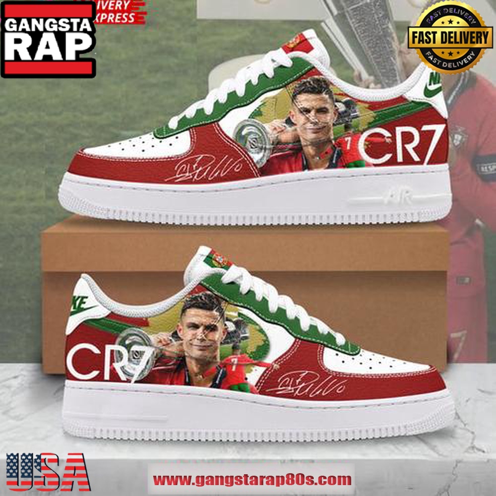 Cristiano Ronaldo UEFA Nations League 2025 Air Force 1 Running Sneakers Cristiano Ronaldo UEFA Nations League 2025 Air Force 1 Running Sneakers