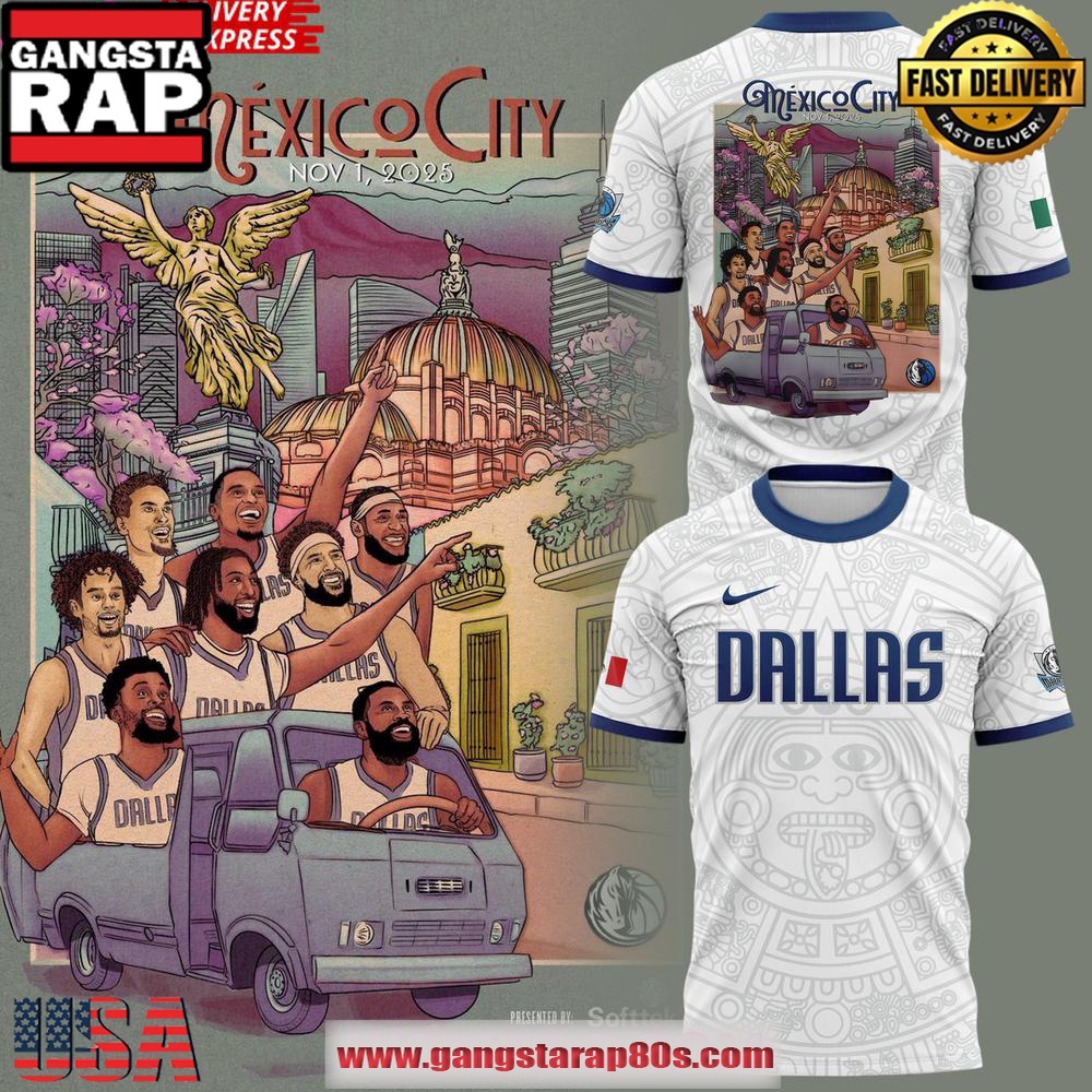 Dallas Mavericks Mexico City 2025 Unique T-Shirt Dallas Mavericks Mexico City 2025 Unique T-Shirt