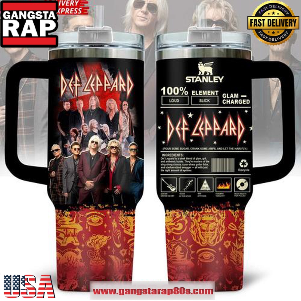Def Leppard Glam Charged Limited Stanley Tumbler 40oz Def Leppard Glam Charged Limited Stanley Tumbler 40oz