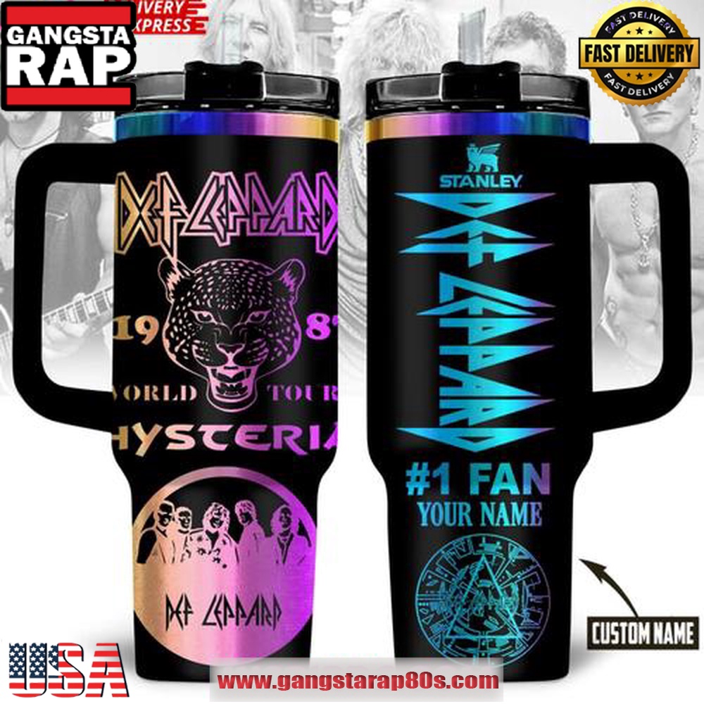 Def Leppard Hysteria 1987 Tour Special Stanley Tumbler 40oz Def Leppard Hysteria 1987 Tour Special Stanley Tumbler 40oz