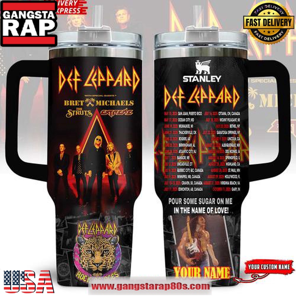 Def Leppard Rock of Ages Tour 2025 Special Stanley Tumbler 40oz Def Leppard Rock of Ages Tour 2025 Special Stanley Tumbler 40oz