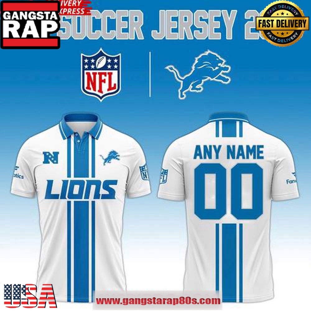 Detroit Lions NFL 2025 Custom Name & Number Edition Polo Shirt Detroit Lions NFL 2025 Custom Name & Number Edition Polo Shirt