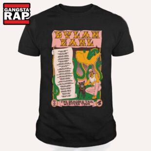 Dylan Earl The Gragons Tail Western 2025 Tour T Shirt
