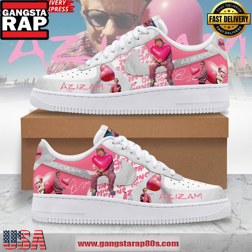 Ed Sheeran x Azizam Limited Edition Air Force 1 Sneakers Shoes Ed Sheeran x Azizam Limited Edition Air Force 1 Sneakers Shoes