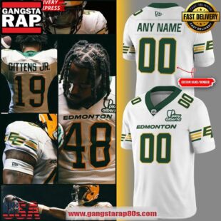 Edmonton Elks New Season 2025 Away Custom Football Jersey