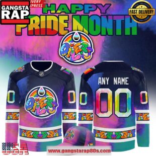Edmonton Oilers 2025 Pride Month NHL Custom Hockey Jersey
