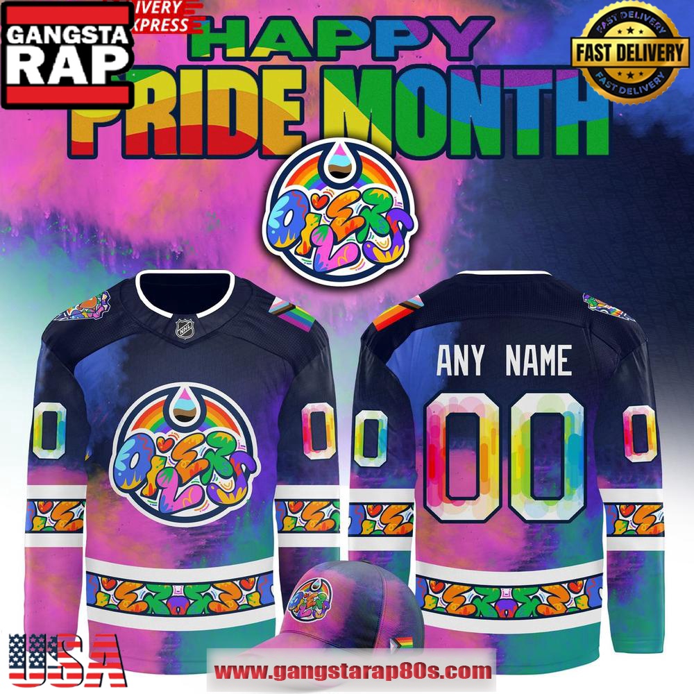 Edmonton Oilers 2025 Pride Month NHL Custom Hockey Jersey Edmonton Oilers 2025 Pride Month NHL Custom Hockey Jersey