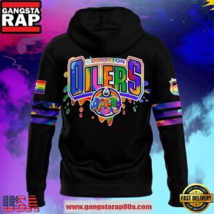 Edmonton Oilers 2025 Pride Month Special Edition Graffiti All Over Print Hoodie