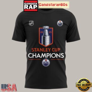 Edmonton Oilers NHL Stanley Cup 2025 All Over Print T-Shirt Hoodie